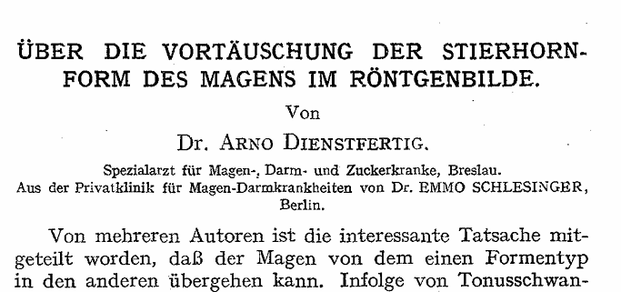 Quelle: Klinische Wochenschrift 2, 1.1.1923, 162 163