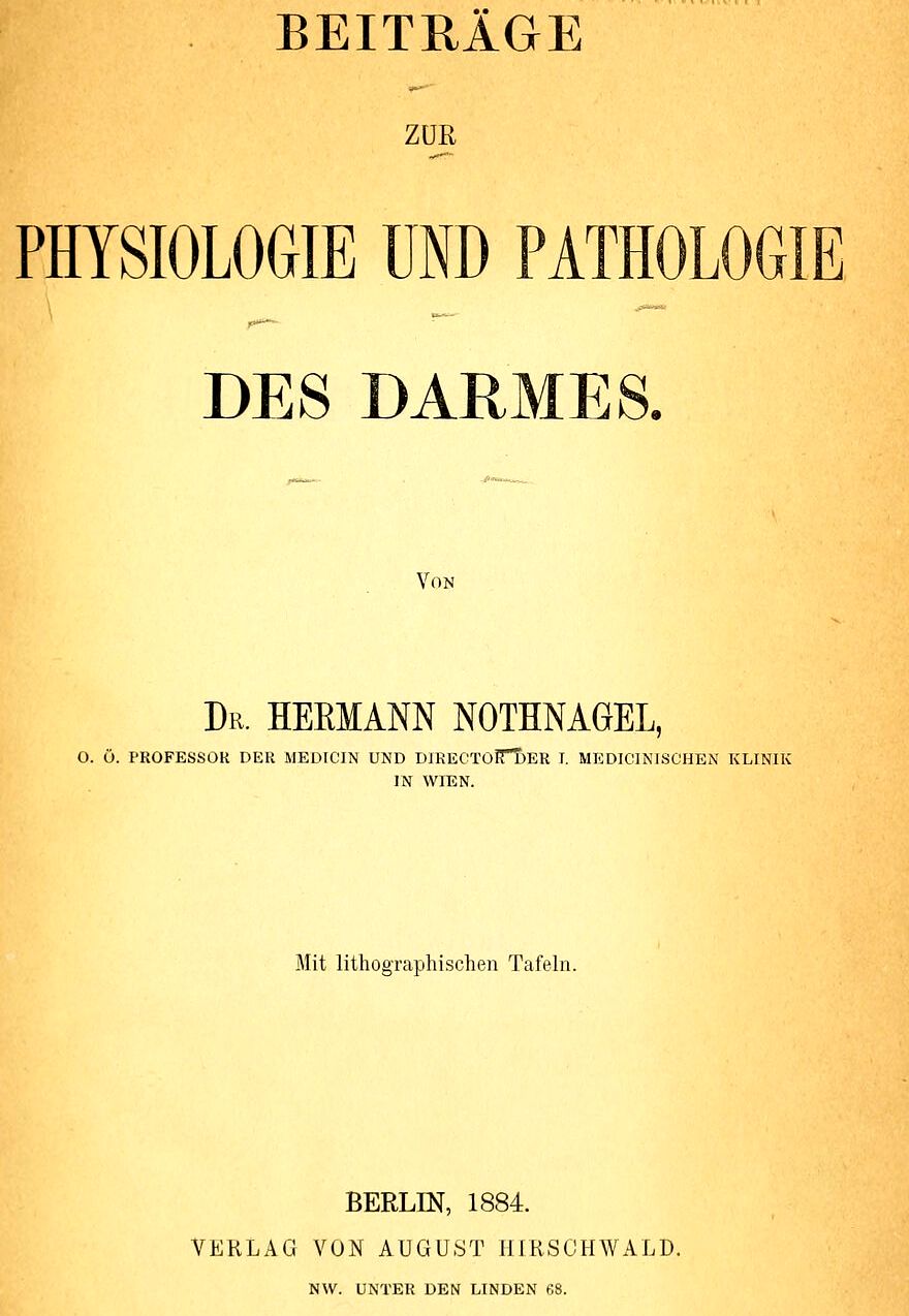 Hermann Nothnagels wegeweisenden Beiträge zur Physiologie und Pathologie des Darmes von 1884, die Strasburger und Schmidt fortführten