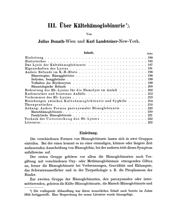 Ergebnisse der Hygiene Bakteriologie Immunitätsforschung und experimentellen Therapie, Hrsg. W. Weichardt, 1925; Band 7: 184-228, Verlag Julius Springer